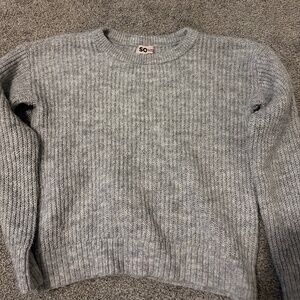 Grey SO knitted sweater